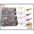 Moda óculos de leitura plástica com bolsa (MRP21681)